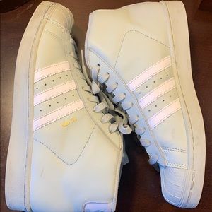 Adidas Mint Green High Top Sneakers